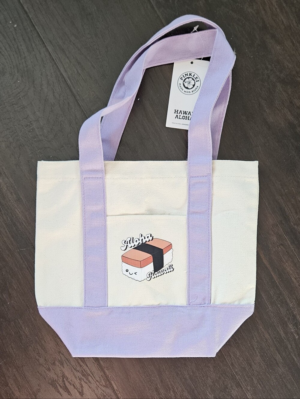 Hawaii Aloha - Trader Joe's Style Mini Canvas Tote Bag